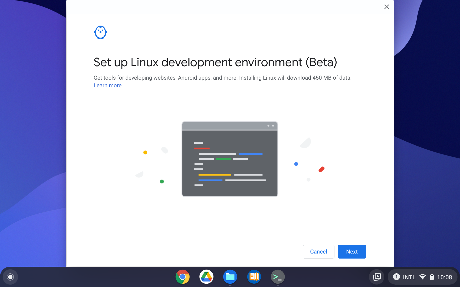 ChromeOS Linux setup